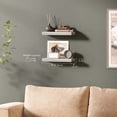 thumbnail image 4 of Ballucci 16" Floating Shelves for Wall, 2-Pack with Invisible Brackets, 6" Deep, Gray Oak, 4 of 7