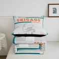 thumbnail image 5 of Sports Comforter Set,American Football Fans Bedding Sets Twin Size Rugby Player Bedding Comforter Sets Football Lovers Down Comforter Teal Gray Quilt Set (Chicago), 5 of 7