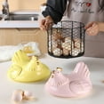 thumbnail image 6 of 1 set with Creative Hen Ceramic Baskets Fruit Cover Holder Covered Wire Counter Case Style, 6 of 12
