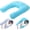Light Blue, variant on Cooling U Shaped Pillow for Neck, Contour Shoulder Pillow for Side Sleepers, Ergonomic Body Pillows for Adults, Hug Pillow with Washable Cover for Back, Shoulder Pressure Reduce (Light Grey)