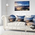 thumbnail image 3 of Designart Blue Cloudy Summer Sunrise - Landscape Photo Throw Pillow - 12x20, 3 of 5