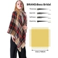 thumbnail image 4 of Women Scarf Winter Thick Plaid Blanket Warm Super Soft Luxurious Feel Knit Large Plaid Scarf for Womens Oversized Wrap and Shawl, 4 of 5
