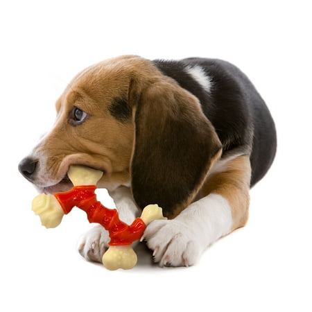 UPC: 0018214826491 | Nylabone Power Chew Dura Chew Double Bone Bacon Dog Chew Toy Medium