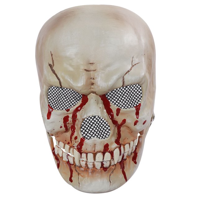 Máscara de miedo de Halloween con mandíbula móvil, máscara de miedo para adultos con boca móvil para cosplay, fiesta, cumpleaños, fiesta de Halloween TUNC Sencillez