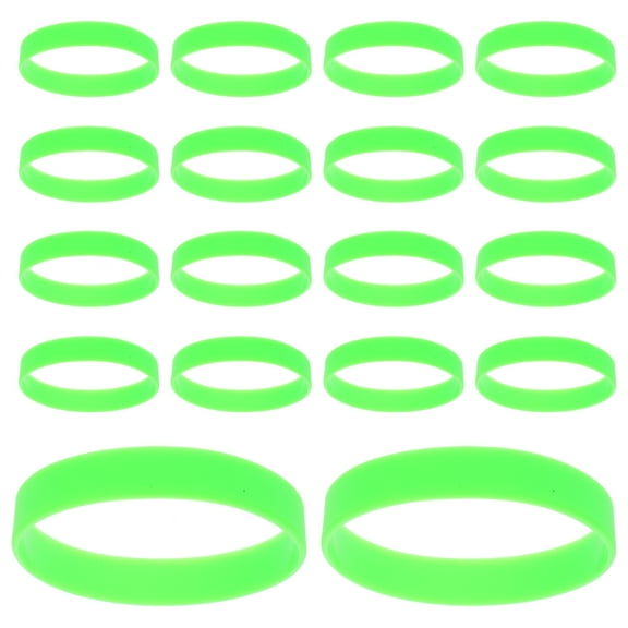 50 Pcs Bracelet Wristband Gift Supple Band Green Wristbands Silicone Wristband Wrist Band Men and Women Man