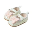 thumbnail image 4 of Fozruso Baby Sandals For Toddlers Sparkly Shoes Summer Soft Sole Walking Shoes For Infants Breathable Design,Sizes 11 Toddlers 0-6 Months(Beige), 4 of 7