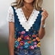 thumbnail image 4 of Camiseta de Manga Corta con Cuello en V para las Mujeres, 4 of 5