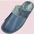 thumbnail image 5 of par de zapatos de interior para hombre y mujer, zapatos de cuero de moda para hombre, zapatillas de algodón, chanclas concisas para hombre, botas simples para mantener el calor en el hogar, 5 of 5