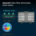 thumbnail image 2 of AbsorbX Odor Removal Kit Stick On Deodorizer Filters Eliminate Trash Can Diaper Pail Smell, 2 of 6