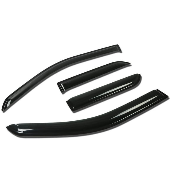 DNA Motoring WVS-191 For 2001 to 2005 Pontiac Aztek GMT250 4pcs Window Vent Visor Deflector Rain Guard (Dark Smoke) 02 03 04