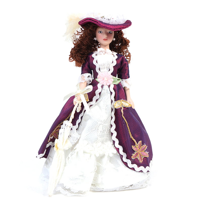 1/12 Miniature dolls house Lace Purple Hat Haberdashery Sewing shop Lady BN LGW 