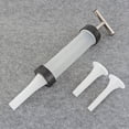 thumbnail image 3 of Home Kitchen Sausage Stuffer with 3 Filling Tubes Manual Hand Push Type Plastic Sausage Maker, 3 of 6