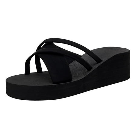 

Bkolouuoe Slippers for Women Size 11 Women Summer Breathable Open Toe Fashion Non-Slip Wedge Slippers Beach Shoes Womens Slippers Arch Support Size 8