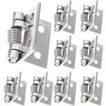 thumbnail image 1 of 10Pcs Hinges for Doors for Indoor Installation Precision Casting Silver, 1 of 8