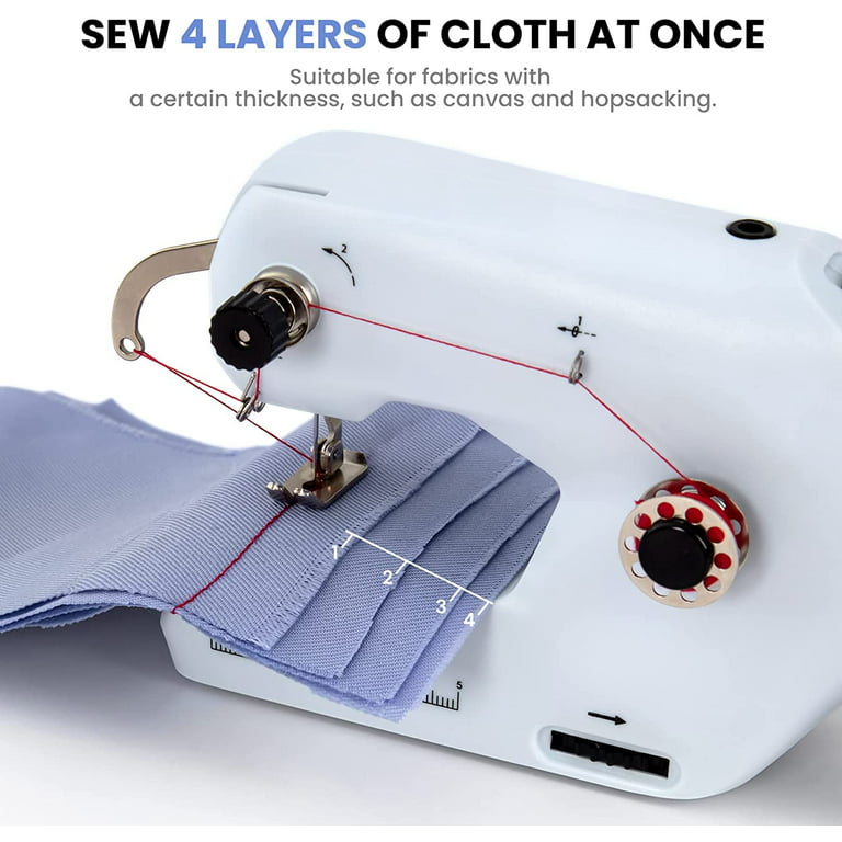 Hand Held Sewing Machine,Mini Sewing Machine is Convenient for Small USB  Beginners to Quickly Repair Suitable for Denim Curtains Or Adult Sewing