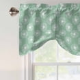 thumbnail image 4 of Tie Up Valance Curtain for Kitchen,Watercolor Dandelion Botantical on Green Rod Pocket Short Curtains Adjustable Tie-Up Shade Valances,Country Plants Window Treatment for Bathroom Living Room Bedroom, 4 of 9