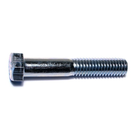 

7/16 -14 x 2-1/2 Zinc Plated Grade 2 / A307 Steel Coarse Thread Hex Bolts HBHS-329