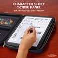 thumbnail image 4 of ENHANCE Collector's Edition RPG Organizer - DnD Binder with Character Sheet Panel (Dragon Blue), 4 of 9