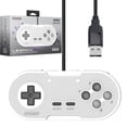 thumbnail image 1 of Retro-Bit Legacy 16 Manette USB Filaire - avec Boutons Home, SS & ZL/ZR - pour Switch, PC, MacOS, RetroPie, Raspberry Pi - Gris Classique, 1 of 10