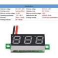 thumbnail image 4 of 5 pcs 0.28 Inch Two-wire DC Digital Voltmeter 2.5V-30V Mini DC Digital Voltmeter Voltage Tester, LED Digital Voltage Meter (Red), 4 of 5