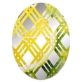 thumbnail image 2 of Designart "Zesty Lemon Zenith I" Fruits Plaid Round Wall Mirror - Food & Beverage Oval Printed Decorative Mirror - Multiple Color Options, 2 of 5