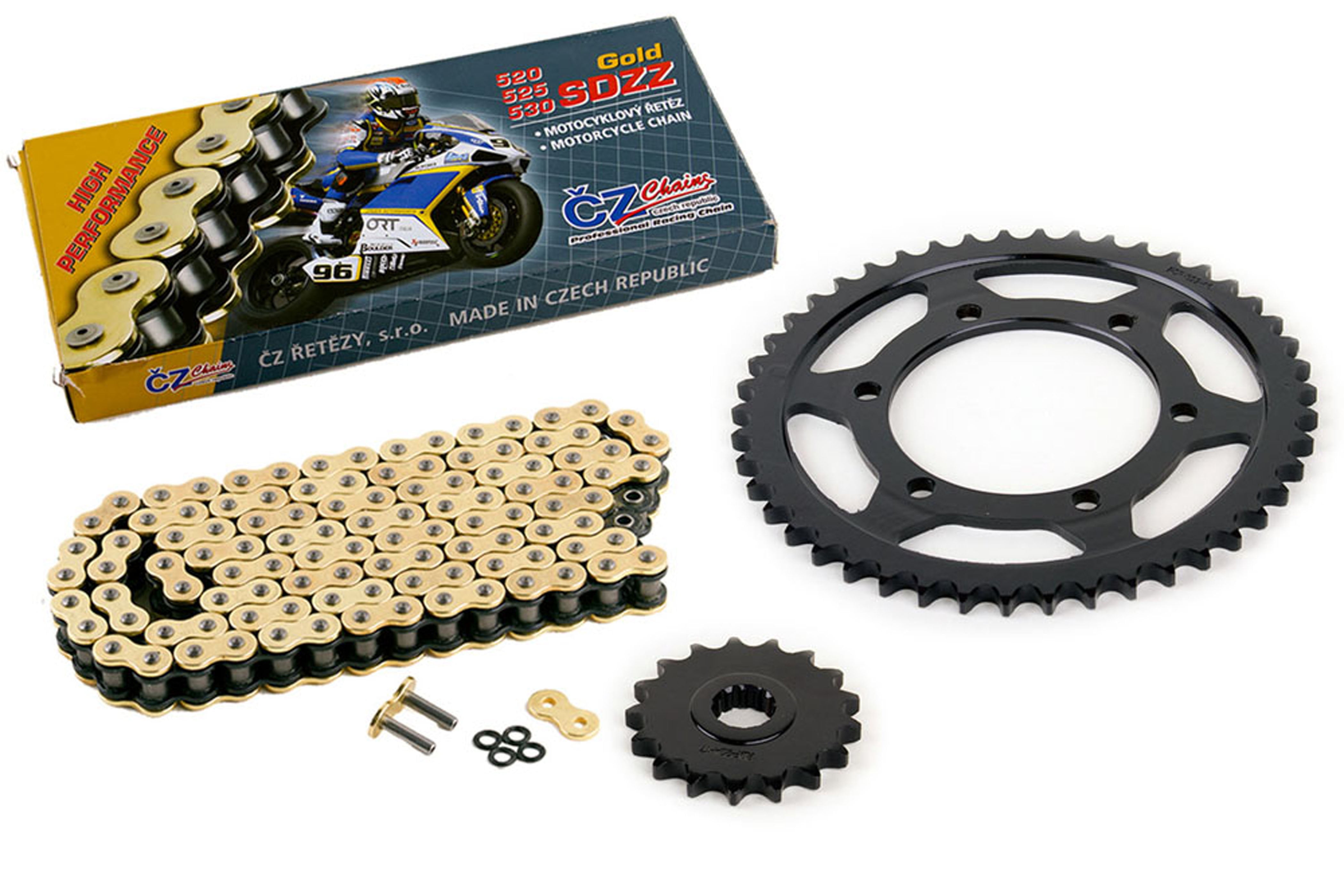 0305 fits Yamaha R6 YZFR6 530 Conv CZ SDZZ Gold XRing Chain