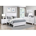 thumbnail image 3 of Dtwnek Modern Nightstand with 2 Drawers, White, 3 of 4