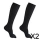 thumbnail image 1 of Calcetines de compresión Yinane para mujer paquete de 2-4 negro S/M L/XL, 1 of 8