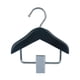 thumbnail image 1 of Perchero para ropa de mascotas con clip de metal, estante de exhibición de madera, elegante perchero para ropa pequeña Negro, 1 of 9