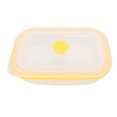 thumbnail image 1 of Fiambrera plegable de silicona portátil rectangular de 600 ml, contenedor de comida (amarillo), 1 of 5