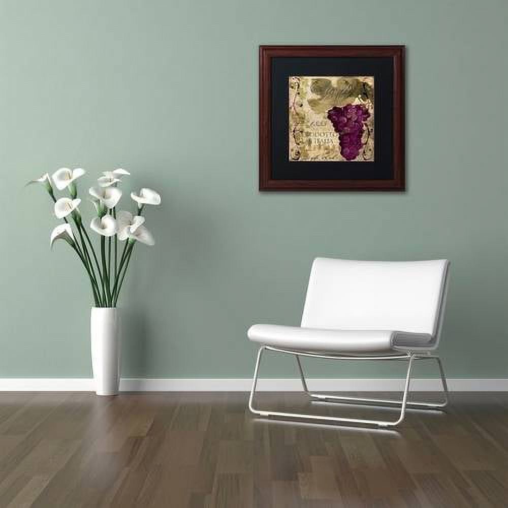 Trademark Fine Art "Vino Italiano I" Canvas Art by Color Bakery Black Matte, Wood Frame