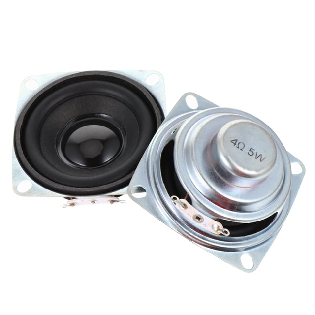 BRIGHTFUFU 2Pcs Full Frequency Dual Magnetic Speakers Square for Sound System