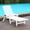White+HDPE, variant on Outdoor Chaise Lounge Chair, Pool Lounger with 4-Position Adjustable Backrest, Supports Up to 360 LBS for Patio, Poolside, Deck, Beach & Backyard,Black