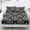 Black Gray Damask, variant on Jeiento Pink Gingerbread Bow Printed 3-Piece Bed Sheet Set, Soft Breathable Bedding Set with Deep Pocket Fitted Sheet & 2, Cute Christmas Decor for Bedroom Guest Room, Full Size