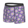thumbnail image 2 of Wukai Daisies Flowers Print Men’s Underwear Breathable Boxer Briefs,&nbsp;Moisture Wicking & Breathable-Large, 2 of 7
