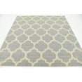 thumbnail image 6 of Unique Loom Trellis Collection Area Rug - Philadelphia (6' 1" Square Light Gray/Beige), 6 of 10