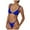 Blue, variant on Cathalem Swimsuits for Women Women's Ribbed Bikini Sets Scoop Neck Cheeky Swimsuit Textured Two Piece Bathing Suit (Pink,L)