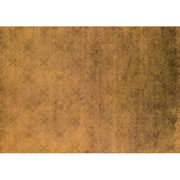 Ahgly Company Indoor Rectangle Oriental Orange Industrial Area Rugs, 2' x 5'