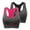 Hot Pink, variant on CFLVAEK Sports Bras for Women Pack of 2 Racerback High Impact Wireless Bras Comfort Full Coverage Yoga Running Bralette 2025 M