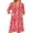 Red(Vintage Floral Print), variant on Women's Robes Zipper Lightweight 3/4 Sleeve Bathrobes for Women Zipper Front Knee Length Daisy Printed Casual Sleepwear Nightgown with Pockets Brown S