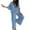 Blue, variant on CILENON Leisure Wear Sets for Women Womens V Neck Bat Sleeve Top Casual Pants Two Piece Suit Velour Tracksuit Womens Loungewear Sets Woman Loungewear for Travel(Khaki,S)