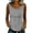 Grey, variant on Breathable Hollow Out Sleeveless Top for Casual Summer Loose Fit Tunic Blouse
