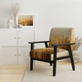 thumbnail image 2 of Designart "Golden Radiance II" Upholstered Abstract Landscape Accent Chair and Modern & Contemporary Arm Chair - Multiple Color & Pattern, 2 of 7