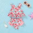 thumbnail image 3 of Younger Tree Toddler Baby Girls Summer Swimsuit Cute Sleeveless Swimwear Two-Piece Suit Beach Bikini for 5-6T, 3 of 7