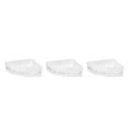 thumbnail image 2 of QualitChoice Bathroom Corner Shower Shelf Holder Self Adhesive Wall Mounted Storage Rack White 3Set, 2 of 6