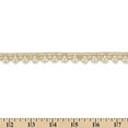 thumbnail image 3 of 1/2 Inch Tri Bead Metallic Corded Pearl Polyester Trim By The Yard For Sewing, Crafts, Decor, or Upholstery - Beige (5 Yards), 3 of 3