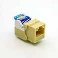 thumbnail image 1 of ACCL Cat.5E Tool Less Keystone Jack Ivory, 5 Pack, 1 of 1