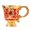 Golden Red, variant on Medieval Metal Embossing Shot Glass Engraving Gemstones Wine Drinking Cup Chalices Goblet with Handle For Gatherings
