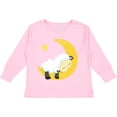 thumbnail image 3 of Inktastic Cute Sheep, Sleeping Sheep, Moon, Stars, Sleepy Boys or Girls Long Sleeve Toddler T-Shirt, 3 of 5