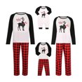 thumbnail image 2 of Kmbangi Hauts Raglan de Noël avec Rennes et Pantalons à Carreaux Pyjamas Parent-Enfant, 2 of 9